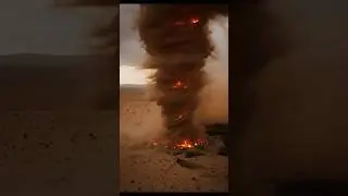 The Burning Spiral &ndash; A Vortex of Fire Devours the Desert