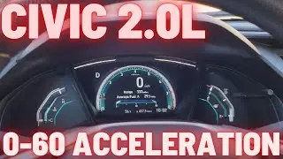 2019 Honda Civic Sedan 2.0L 0-60 mph Acceleration