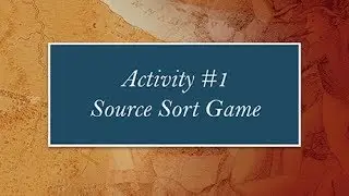 GA in the American Revolution Source Sort Game