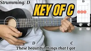 Beautiful Things - Benson Boone | Ukulele Tutorial with Chords and Lyrics (Ukulele Play Along)
