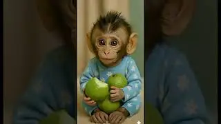 Monkey Eating Guava 🍈 | Funny Monkey Eating Video | Monkey Laughing Hard 🐒🤣