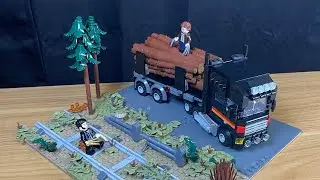 Lego Wolverine vs. Sabertooth MOC!!  / X-Men Origins / Logging Truck 