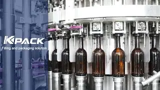 KPACK Automatic Glass Bottle Beer Wine Filling Machine