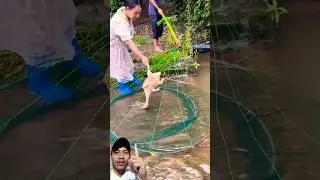 Fishing with duck bones #fishing #outdoors #fish #fishingnet