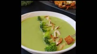Zero Waste! No Cream! | Creamy Broccoli Soup Recipe | Healthy Soup For Weight Loss | #shorts | Soup