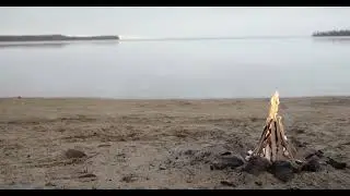 Outdoor Fireplace Ambience with Soft Piano | 5-Minute Nature Calm