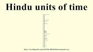 Hindu units of time