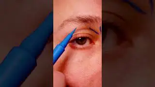 Hyper Precise blue liner in action! #bluedays #graphiceyeliner #artistry