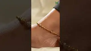 Step in to elegance with our lightweight anklets #goldjewellery #wedddingjewellary