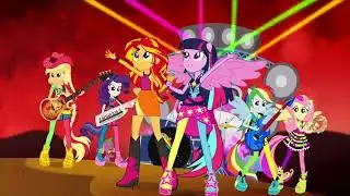 Welcome to the Show but only the Rainbooms / Mane Seven (MLP Equestria Girls: Rainbow Rocks OST)
