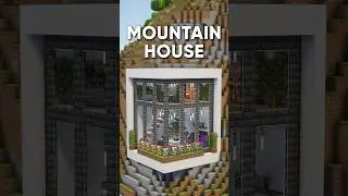 Minecraft Tutorial | Mountain House 🏔️ #minecraft