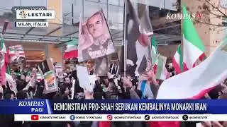 Ratusan Demonstran Turun Kejalan jalan di Kota Denhag Belanda Serukan Solidaritas Pada Rakyat Iran