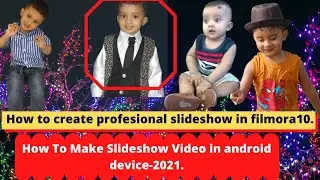 How To Make Slideshow In FilmoraX || Slide Video Maker Online || Video Slideshow Mobile App ||