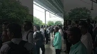 #$Croud of Navi Mumbai Local stn viral video #$