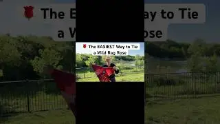 The EASIEST Way to Tie a Wild Rag Rose - Silk Rosette