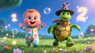Turtle&rsquo;s Slow 123 March | Fun Nursery Rhyme Song for Kids