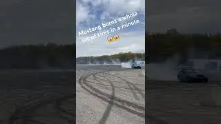 Mustang drift car goes crazy in the pit #drift #drifting #mustang #driftcar