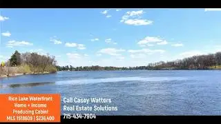 Rice Lake Waterfront Home + Income Producing Cabin: FOR SALE