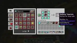 Only 1 Netherite Upgrade smithing template is required for full netherite gear - Minecraft 1.21