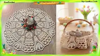 Serwetka do koszyczka i nie tylko nr 1/2026 (44 cm) | Ewa crochet moje szydełkowe dzieło