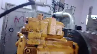 CAT MOTOR GRADER PUMP TESTING || PVH-74 || deepurajpoothydraulics