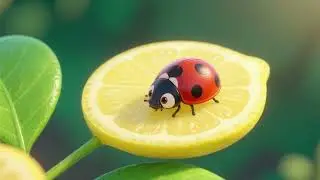 Ladybug on the Lemon Leaf 🍋🐞🌿 | Gentle Nature Song for Kids