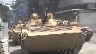 Syrian Arab army Action befor starting attack against al qaeda taliban al nasra (FSA)terrorists