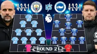 🚨 MAN CITY VS BRIGHTON ✅ HEAD TO HEAD PREDICTED LINE-UP 🔥  PREMIER LEAGUE SEASON 25/26