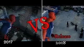 Spiderman PS4 Graphics Comparison E3 Vs Release
