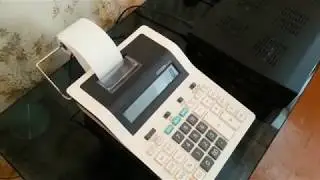 Printing calculator Citizen CX 121N- калькулятор Citizen CX-121N - демо.