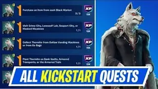 Fortnite Complete Kickstart Quests - How to EASILY Complete Rob a Vault, Crime Spree Quests