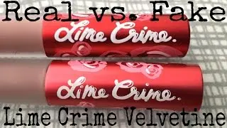 Real Vs. Fake: Lime Crime Velvetines