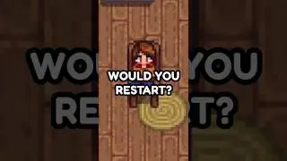 Would you restart or let it be? #stardewvalley  #farming #gaming #mistakes