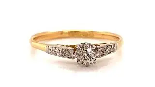 Vintage Diamond Solitaire Ring