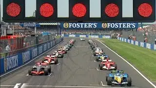 Salida Gran Premio de Silverstone 2006 F1.