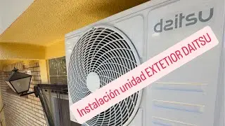 Instalaci&oacute;n unidad exterior aire acondicionado DAITSU con limpieza y adaptaci&oacute;n de tuber&iacute;a 🔧❄️