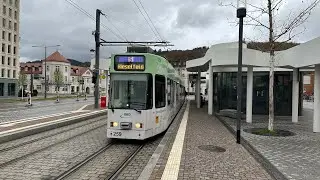 Public transport,Freiburg im Breisgau❤️Black Forest,Germany 🇩🇪VAG, Line 5 Europaplatz➡️ Rieselfeld