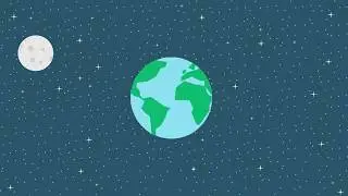 Space : Moon - Flat Animation Loop (Free download)