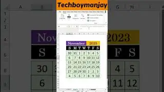Create Dynamic Calendar in Microsoft Excel Excel #shorts