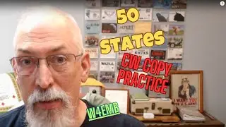 50 State Abbreviations, Variable speeds, in CW  Video #1