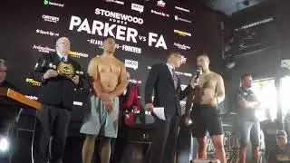 Joseph Parker vs Junior Fa Stare Down ~ ParkerBOX 2021