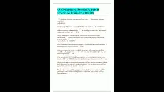 Cvs Pharmacy Medicare Part B Overview Training 540500