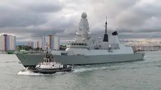 Royal Navy HMS Defender (D36) Type 45 Daring-class Air-defence Destroyer Portsmouth England
