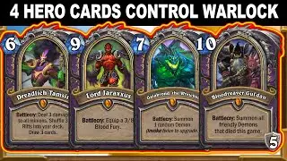 ALL WARLOCK HERO CARDS CONTROL HIGHLANDER PLOT TWIST QUEST! Fractured in Alterac Valley| Hearthstone