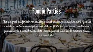Stag Weekend: Daytime Ideas for Hen or Stag Party