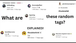 What are these random hashtags on YT SHORTS?
