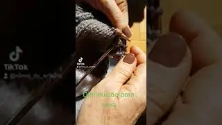 Cava para manga raglan em tricô