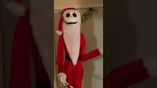 СМОТРЕТЬ Санта Джек Скеллингтон аниматроник 🎄 Рождество #шорты