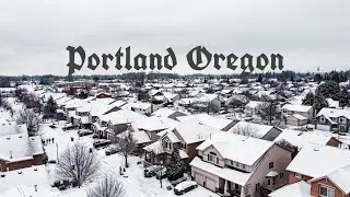 Portland Oregon | WINTER WONDERLAND 2021 cinematic 4K.