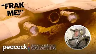 Starbuck Finds a Mysterious Cylon Ship | Battlestar Galactica